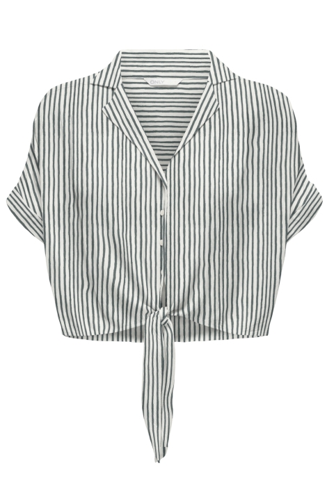 Only onlpaula life s/s tie shirt wvn noo